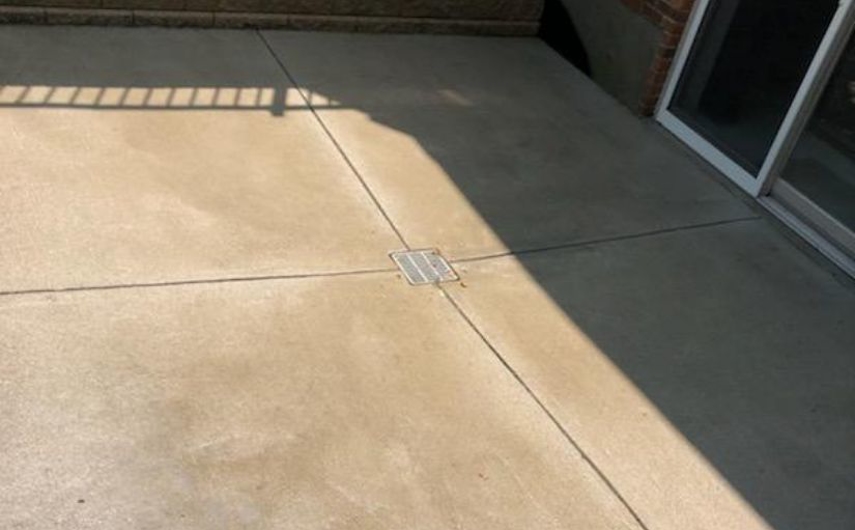 pressure washed concrete patio pressure washed concrete patio